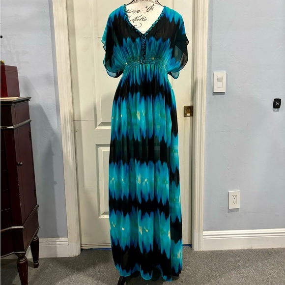 Nicole Miller Caftan Dress Size 6 - Picture 1 of 8
